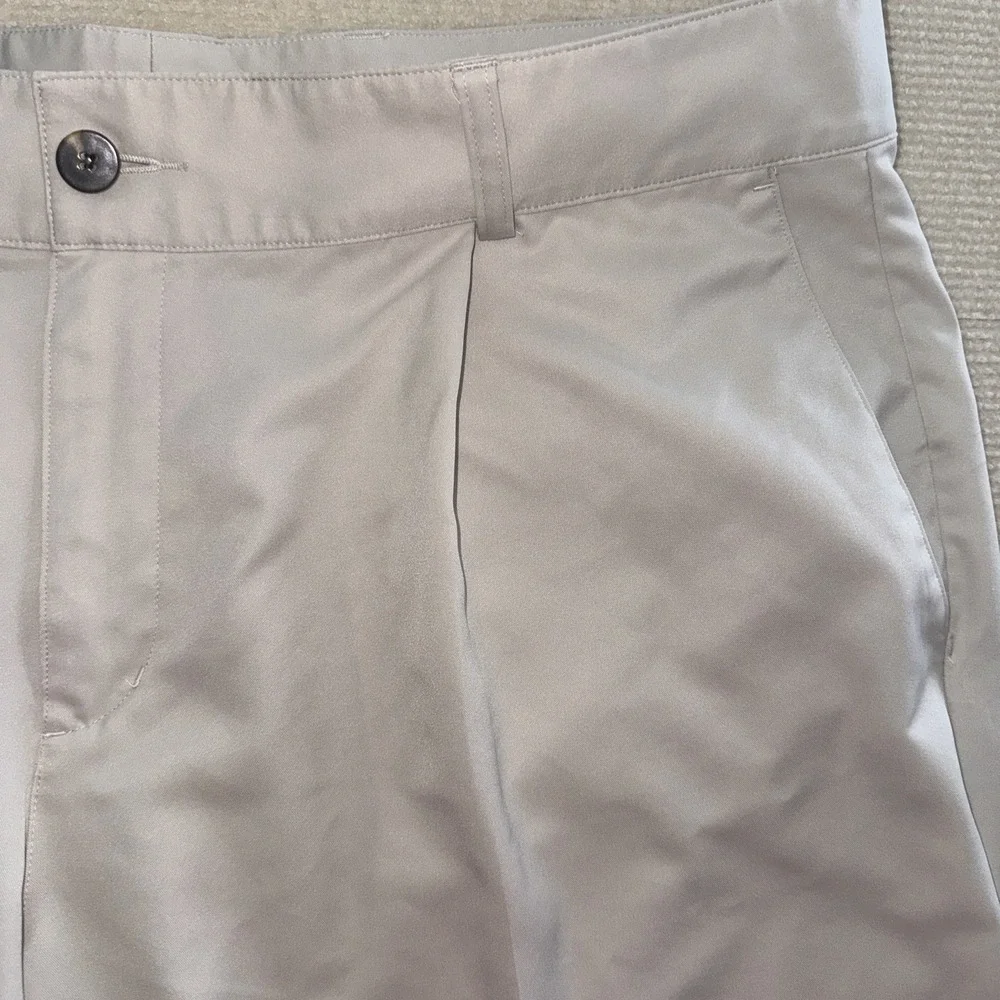 Adidas Golf‎ Shorts Mens 38 Tan Climalite Pleated Performance Khaki Activewear
